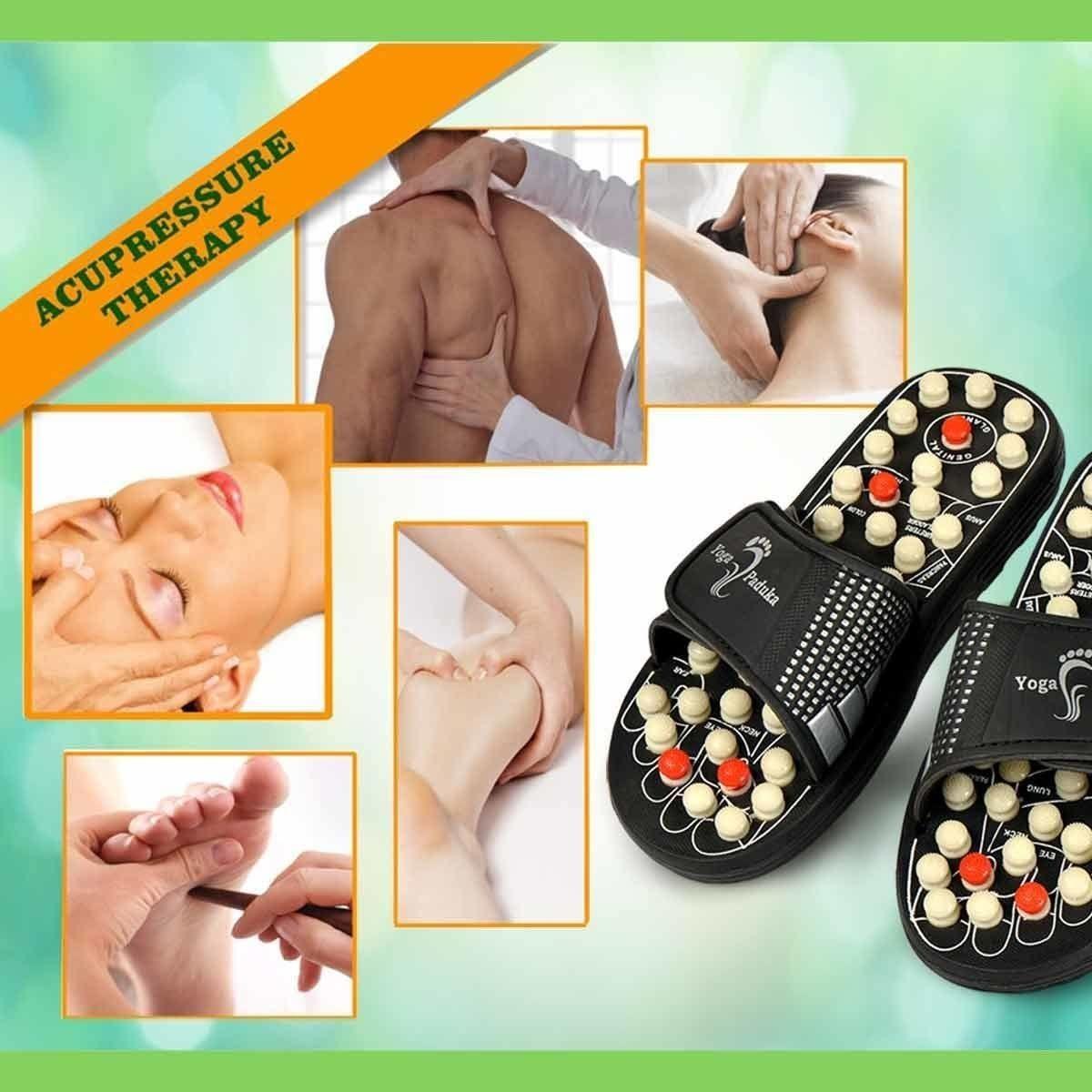 Acupressure & Magnetic Therapy Slippers for Full Body Circulation – Unisex