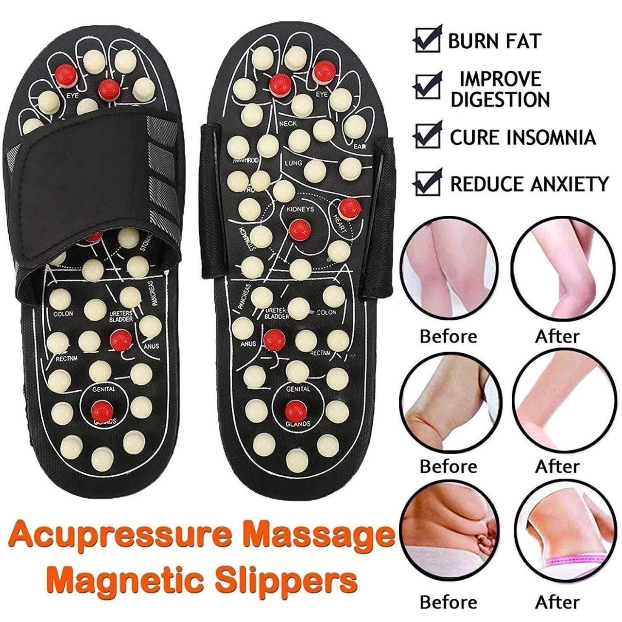 Acupressure & Magnetic Therapy Slippers for Full Body Circulation – Unisex