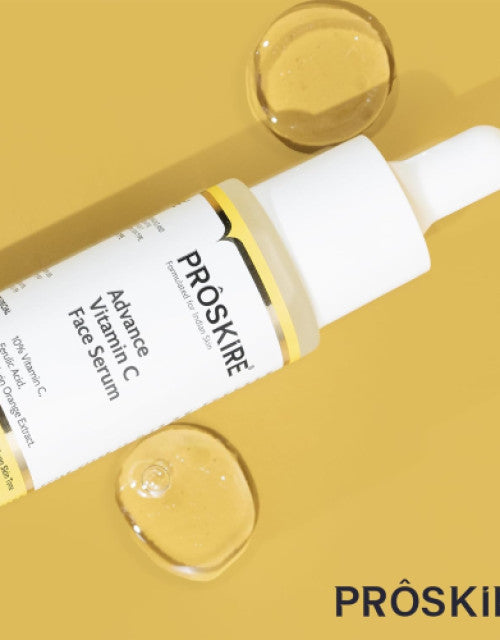 Proskire 10% Advance Vitamin C Serum With Ferulic Acid, For Dark Spots Pigmentation & Glowing Face - 30 ml (Pack of 2)