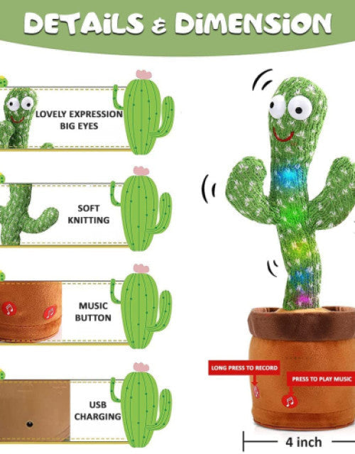 Toys Talking Cactus Baby Toys Dancing Cactus