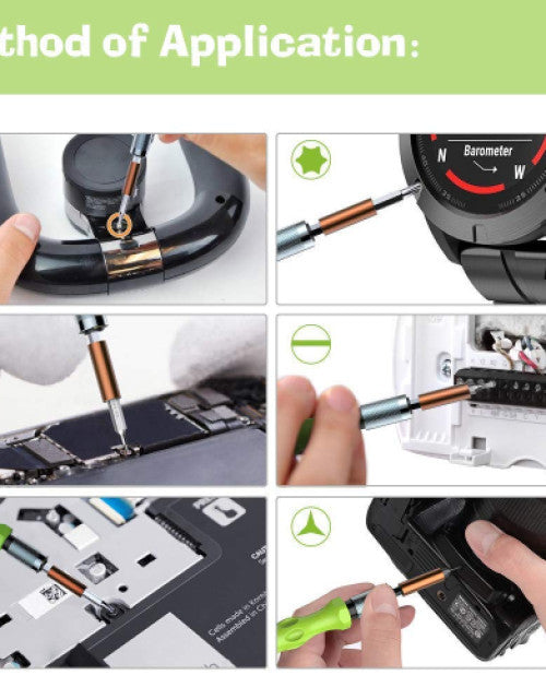 32 in 1 Interchangeable Multipurpose Mini Screwdriver Set Magnetic Slot Wrench Bits Repair Tool Kit Set