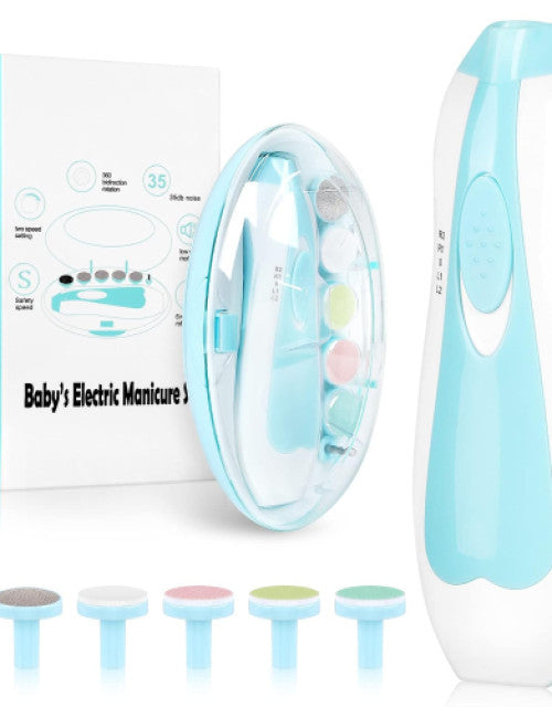 Baby Nail Trimmer Electric,Baby Nail Clippers, 6 in 1 Baby Nail File