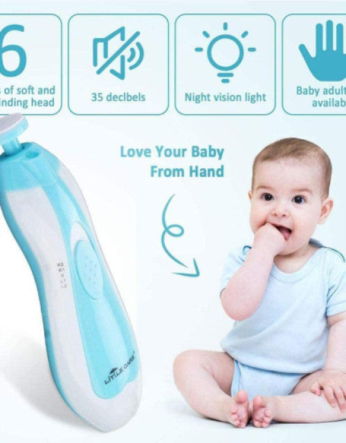 Baby Nail Trimmer Electric,Baby Nail Clippers, 6 in 1 Baby Nail File