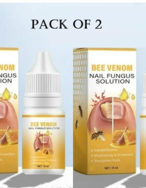 BeeVenom Nail Fungus Solution 15ml Each (Pack of 2)