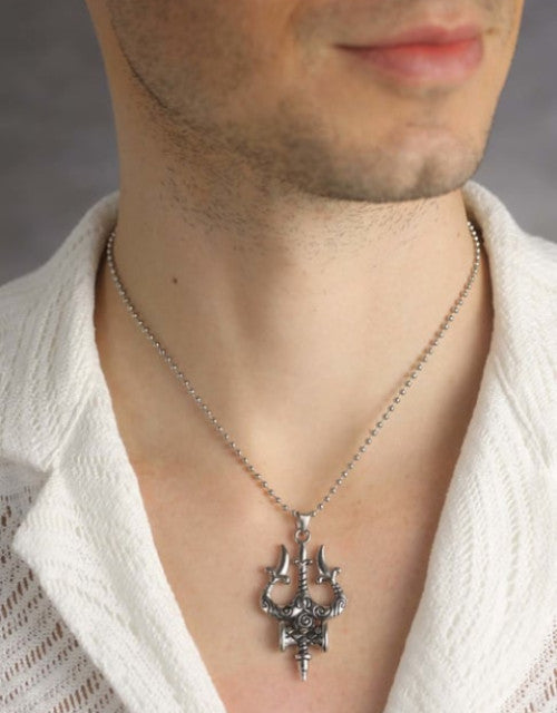 Sterling Silver Stainless Steel Pendant ( Pack Of 2 )